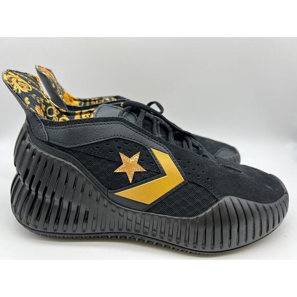 Converse All Star BB Prototype CX Mid Black Gold Baroque A02515C Shoes Men's 9 - Picture 1 of 12